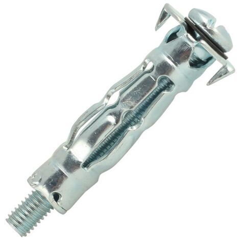 Scell-It – Cheville monocorps en acier zingué 63 mm – Lot de 50 unités – 5 branches précintrées pour fixation optimale – Pour matériaux creux