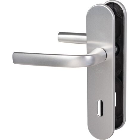 Poignée de porte intérieure - Logio - Vachette - Gris argent - Clé L - 165 mm