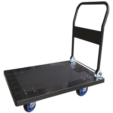 Chariot plastique STOCKMAN avec dossier rabattable 500 kg - CP50PU (1/4)