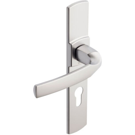 Vachette – Ensemble de poignées de porte ARTIS EA195 – Zamak pour porte 40mm – Entraxe 195mm – Finition chrome velours – Installation facile
