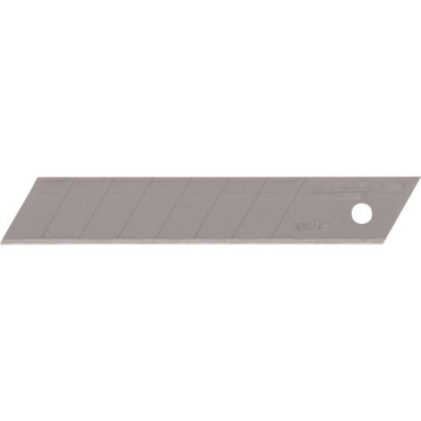 Stanley – Lame pour cutter 18 mm – Lot de 5 lames à segments sécables – Traitement par induction pour coupes précises – 11718