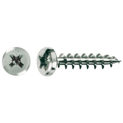 Vis MUSTAD Panelvit - Tête cylindrique - PZ2 - Filetage total - Ø4x16mm - Boite de 500 - PVACZC400160C8C