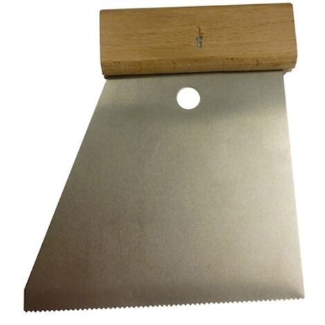 Bostik – Spatule colle néoprène dentée 120mm en acier pour application précise – Conditionnement unité – 30080230 (1/2)