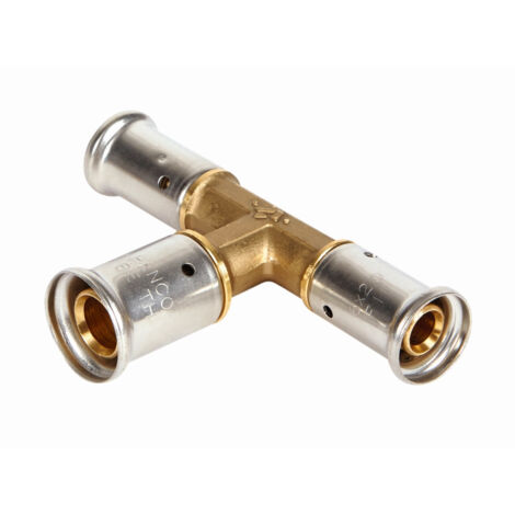 Té réduit laiton multicouche à sertir TH ou BE Ø26x3.0-16x2.0-26x3.0 (1/5)