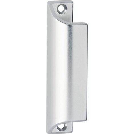 POIGNEE PROFILEE LONG 90MM ALUMINIUM ANODISE ARGENT F1 430