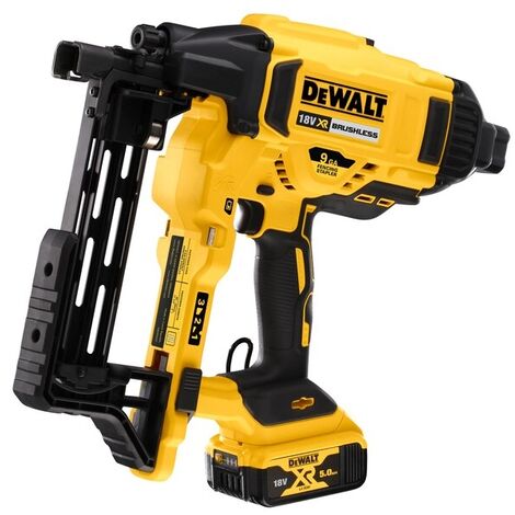Dewalt – Agrafeuse électroportative 18V avec 2 batteries 5.0Ah – Longueur agrafes 40-50mm – Moteur mécanique sans gaz pour charpente et clôture - DCFS950P2-QW (1/10)