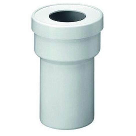 Siamp – Pipe droite dévacuation pour bâti-support Ø100mm – PVC avec colerette de fixation et joint EPDM – Normes françaises