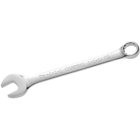 Expert – Clé mixte 23 mm – Tête polygonale 12 pans inclinée 15° – Acier chrome vanadium – Normes ISO 691 et DIN 3113 - E113218