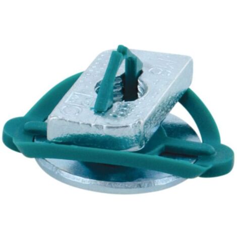 Écrou coulissant M8 6513108 pour rail BIS RapidRail WM0-35 – Acier galvanisé électrolytique – Pré-assemblé avec rondelle et bague de maintien – Walraven