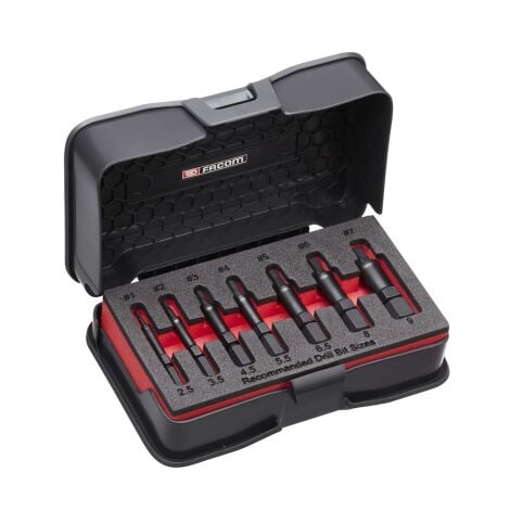 Coffret d'extracteurs de vis et goujons cassés FACOM - SXE.J7MGRPPB
