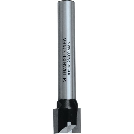 Leman – Fraise à rainurer carbure 20 mm – Queue 8 mm – Longueur 55 mm – 2 coupes latérales + 1 frontale – Pour rainures précises dans bois massif