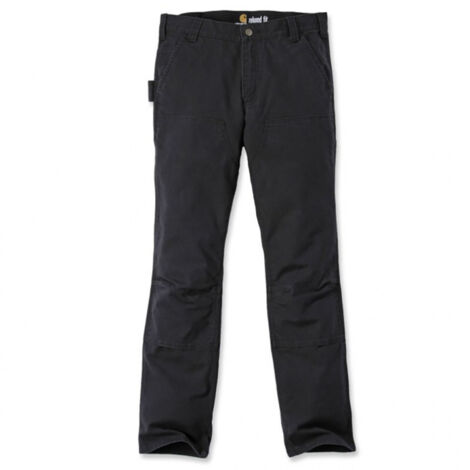 Pantalon de travail double front stretch Cotton Duck noir CARHARTT - Taille pantalon: 52 (1/4)