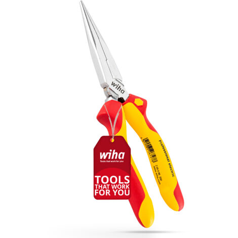 Wiha Pince demi-ronde Professional electric avec taillant forme droite 200 mm, 8" (26727) (1/5)
