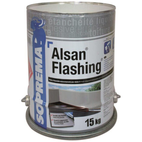 Résine d'étanchéité Alsan Flashing SOPREMA - bidon 15 kg - 00011590 (1/3)