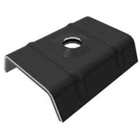 Cavalier monobloc avec étanchéité EPDM angle 25º gris terre d'ombre RAL 7022 boîte de 100 pièces - ETANCO