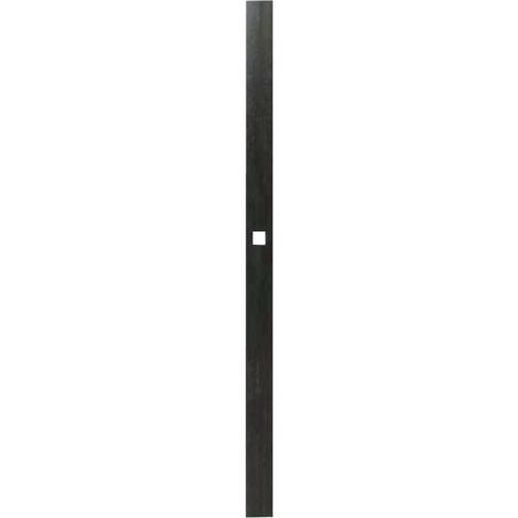 Tige plate éco 2540mm cataphorèse noir - TORBEL - 610254