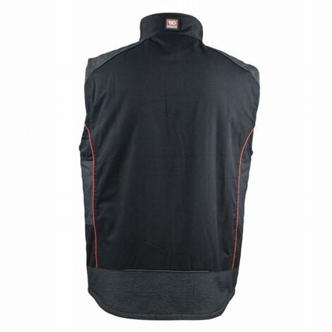 Gilet de travail bodywarmer matelassé FACOM Track Noir/Rouge Taille M - FXWW5000E-M