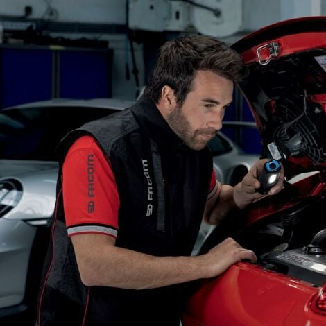 Gilet de travail bodywarmer matelassé FACOM Track Noir/Rouge Taille M - FXWW5000E-M