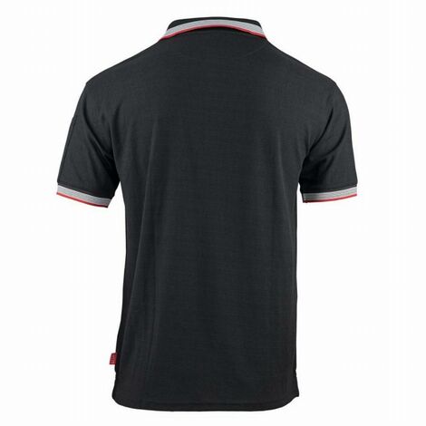 Polo de travail FACOM Soccer Noir/Rouge Taille S - FXWW9010E-S
