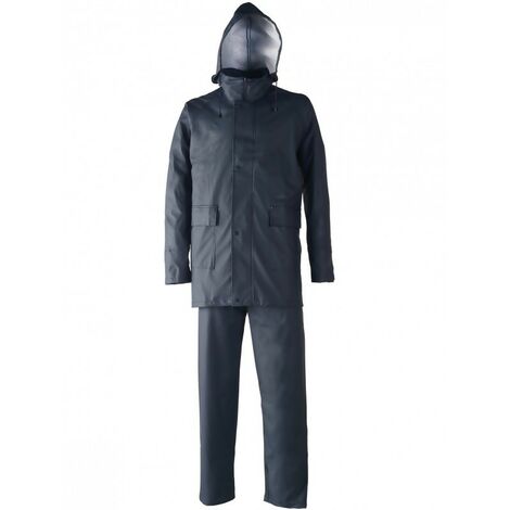 Ensemble De Pluie Polyurethane Pvc Marine Taille Xl