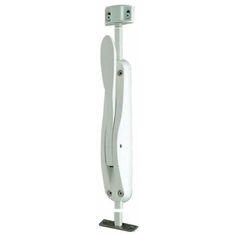La Croisee Ds – Crémone pompier à levier blanc RAL 9016 – Mécanisme en aluminium – Gâche inox pour portes de service – Ouverture rapide - DS6887-785