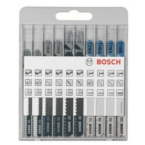Blister 10 Lames Sauteuse X-PRO Assortiment 6 BOIS + 4 METAL - 2607010630