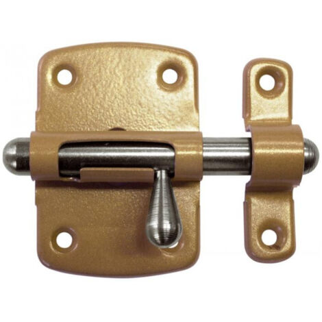 Targette pêne rond C verni 35mm - VACHETTE - 13202000 (1/2)