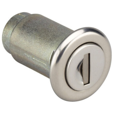 Renz – Serrure batteuse longue pour boîte aux lettres – Acier brillant – Adaptable sur portes en tôle – Livrée avec 2 clés et came anti-effraction