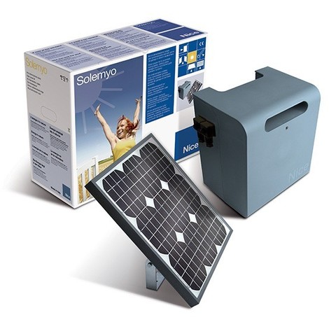 KIT d'Alimentation solaire SOLEMYO NICE pour automatisme (Panneau + Caisson) - SYKCE