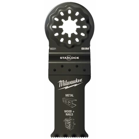 Lame multitool Bi-métal MILWAUKEE Multimatériaux - 28x47 mm - 48906031