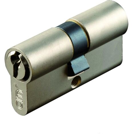 520930309 Cylindre double City varié - 30 x 30 - Laiton nickelé