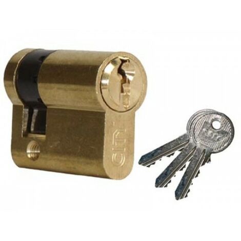 Demi-cylindre City ISEO 30x10mm laiton poli - varié V03 KCF005503 - 520930127V03