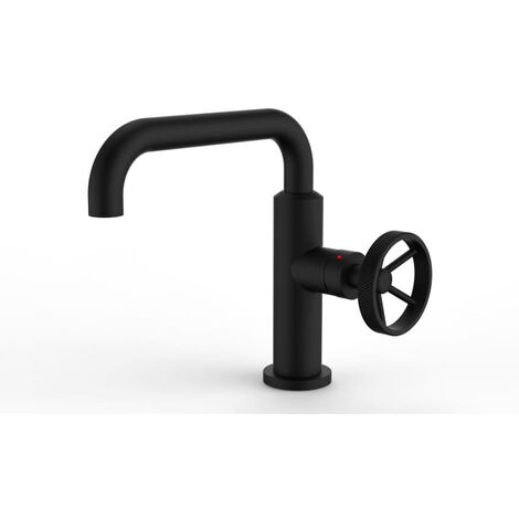 Mitigeur lavabo style industriel Noir THERMADOR - VAT15N (1/2)