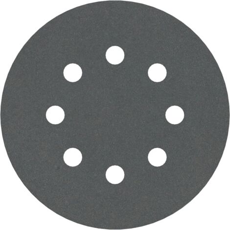 Bosch – Disque abrasif perforé 125 mm – Grain 400 – Pack de 5 pièces pour ponçage de minéraux durs – 2608605121