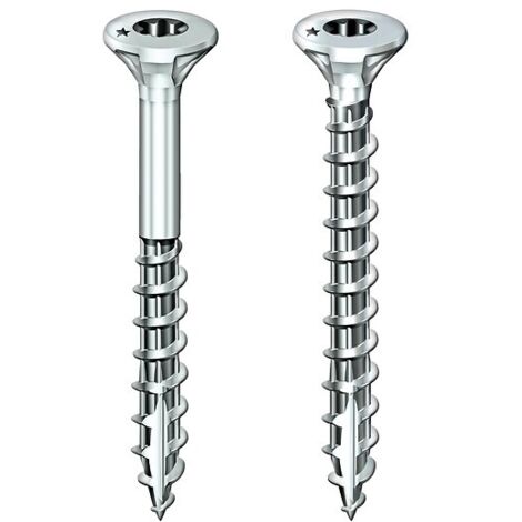 Rocket – Vis à bois tête fraisée étoile VYNEX Acier zingué Ø 6mm L 140mm – Boîte de 100 – 351400025077