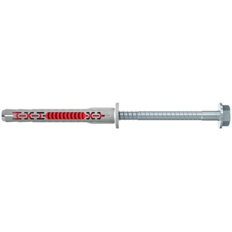 Cheville rallongée bimatière DuoXpand-FUS 8x80 avec vis tête hexagonale SW10-T30 et rondelle boîte de 50 pièces - FISCHER SAS