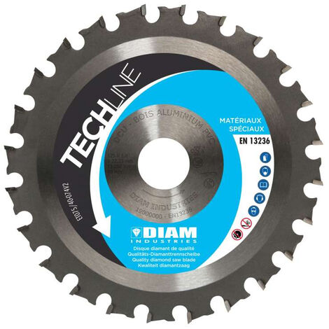 Disque diamant Ø125/22.23 DIAM Bois/PVC/Plexi/Composite - DCU125/22