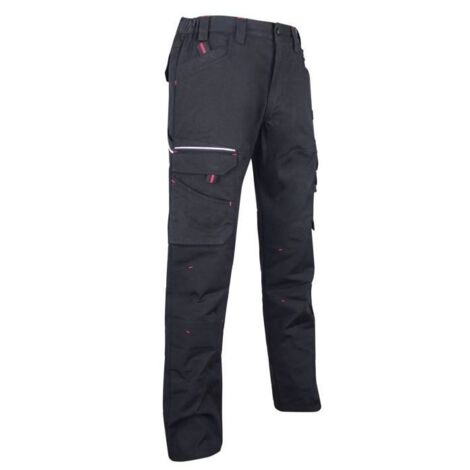 Pantalon de travail Basalte tissu canvas noir - T56 - LMA - 1425-BASALTE-56
