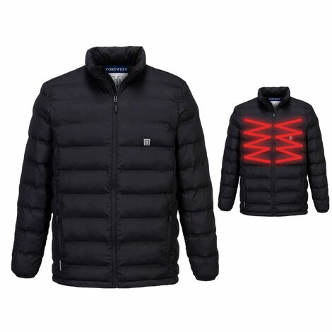 Veste chauffante PORTWEST Tunnel - Taille S - Chauffée par ultrasons - S547BKRS