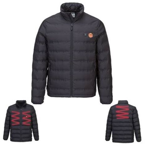 Veste chauffante PORTWEST Tunnel - Taille S - Chauffée par ultrasons - S547BKRS