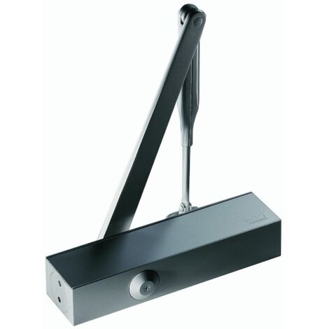 Dormakaba – Ferme-porte bras compas réglable 2/4 – Force de fermeture norme 1154 – Compatible portes gauche/droite – Noir