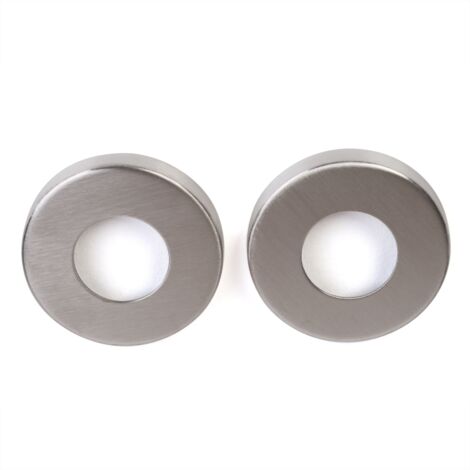 Paire de Rosaces de Gaine " ELSA"- Rondes avec Trou de Diam.18 mm - Inox 304