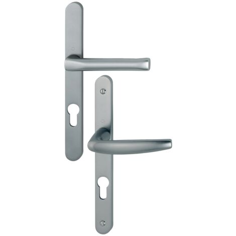Hoppe – Poignée de porte coulissante en aluminium – Plaque étroite Atlanta – Saillie réduite – Fixation visible – Norme DIN EN 1906 – Pour bâtiments publics