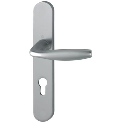 Poignée De Porte En Aluminium New York Cle I 195mm - Hoppe (1/5)