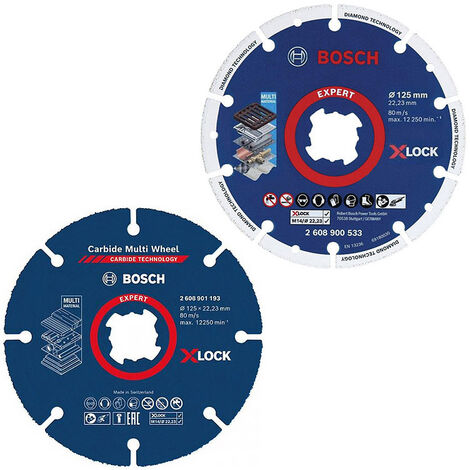 Kit X-Lock multimatériaux 125mm BOSCH - 061599761M