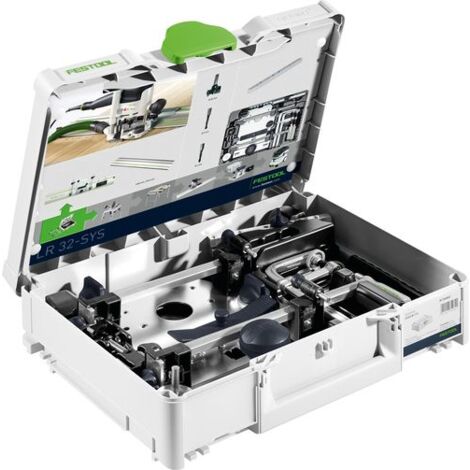 Festool – 576799 Kit de perçage de pistes perforées 32 mm – Compatible défonceuses OF 900/1000/1010/1400 – Systainer inclus - 32-SYS