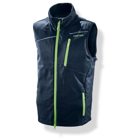 Festool – 577468 Gilet softshell professionnel bleu foncé – 100 % polyester – Isolation thermique – Col intérieur doux – 2 poches latérales - WE-FT1-M
