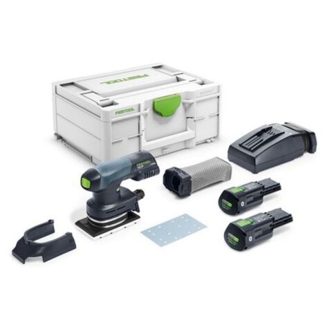 Festool – Ponceuse vibrante hybride 18V 3,0Ah – Moteur sans charbons EC-TEC – Pour espaces confinés – 577686