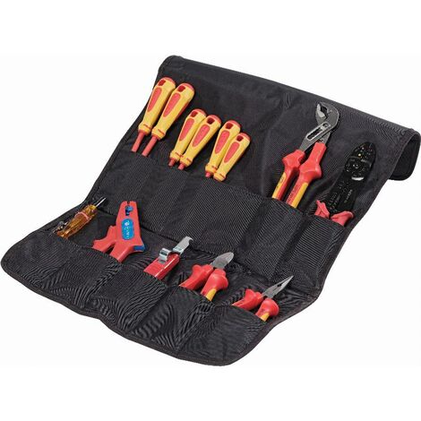 Outils isoles 1000 volts - 14 outils livres en trousse SAM OUTILLAGE - CP-14ELEC (1/2)