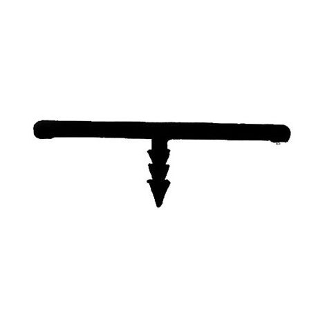 Profil en T" 3009 PRUNIER - 30x9 mm x 2.6 m - blanc - TBP3009"